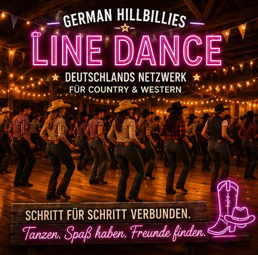 Gruppenfoto von Country-Vereinen bei einem Treffen
